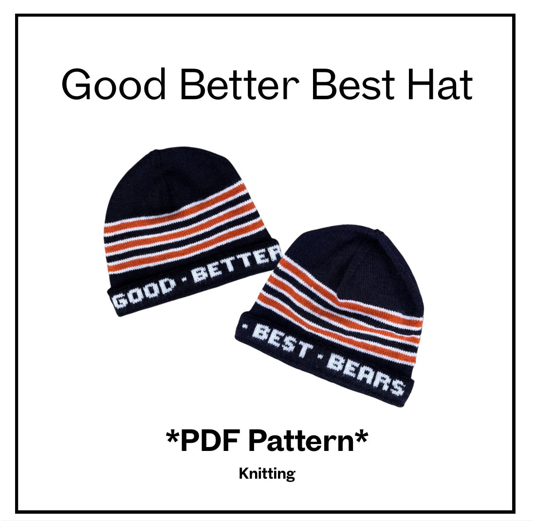 Good Better Best Hat - PDF Pattern