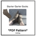 Starter Garter Socks - PDF Pattern