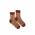 Knit Striped Wool Socks (W6)